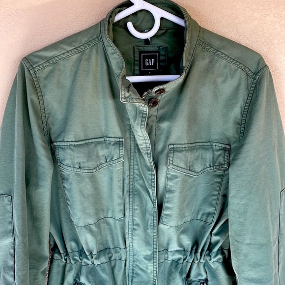 GAP vintage style twill utility jacket, army green, size L - Picture 1 of 6